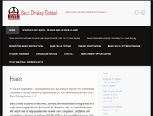 Tablet Screenshot of bassdrivingschool.com